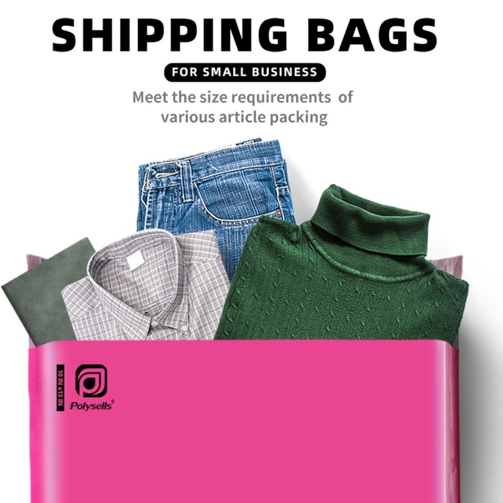 BuyNow✨100ct PINK 10x13 Polymailers - Picture 4 of 5